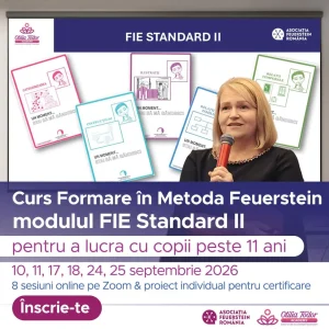 Curs de formare în Metoda Feuerstein Otilia Todor Standard 2, septembrie 2026