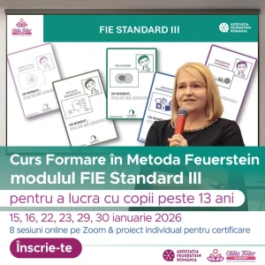 Curs de formare în Metoda Feuerstein Otilia Todor Standard 3, ianuarie 2026
